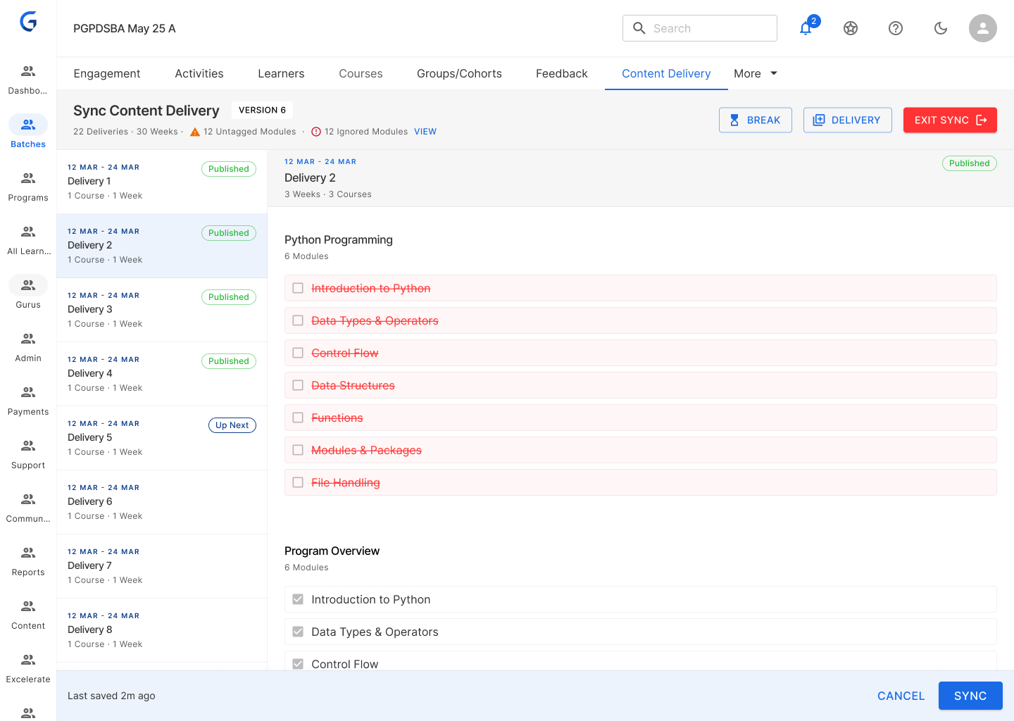 Screenshot: Error State — Missing Modules